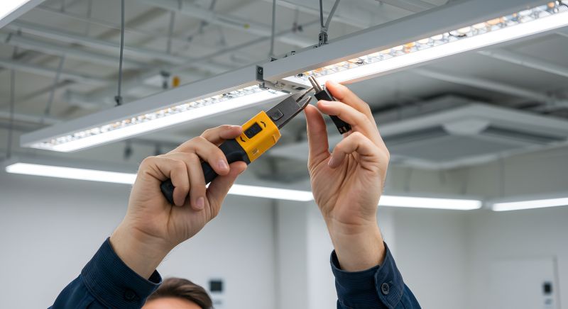 Handyman Installing Fixtures